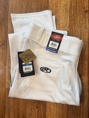 Rawlings White PRO 150 W 90 SemiRelaxed Fit Black Piped Pant Adult XL NWT